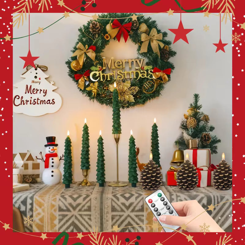 Set 3 Candele Albero Natalizio LED – con Telecomando